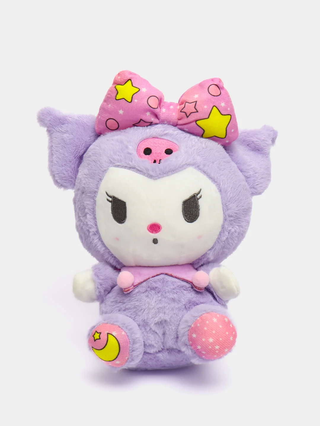 Бежевый меланж мягкие игрушки Kuromi, My Melody, Sinnamoroll, плюшевые 17-25 см