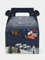 Синий новогодняя подарочная коробка 3ШТ. Merry Christmas, рождественские подарочные коробки