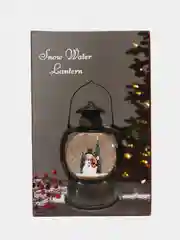 Бронзовый новогодний шар со снегом