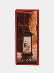 Золотой новогодний шар со снегом