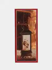 Зеленый новогодний шар со снегом