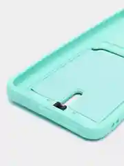 Бирюзовый чехол Xiaomi Redmi Note 11 4G, Redmi Note 11S  Редми Нот 11 / Нот 11С с карманом для карты