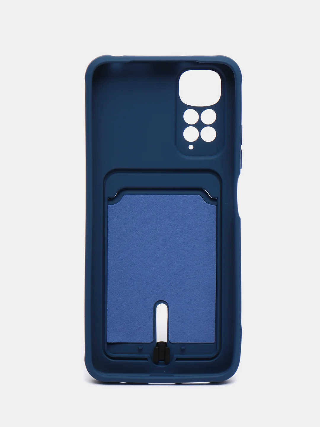 Синий чехол Xiaomi Redmi Note 11 4G, Redmi Note 11S  Редми Нот 11 / Нот 11С с карманом для карты