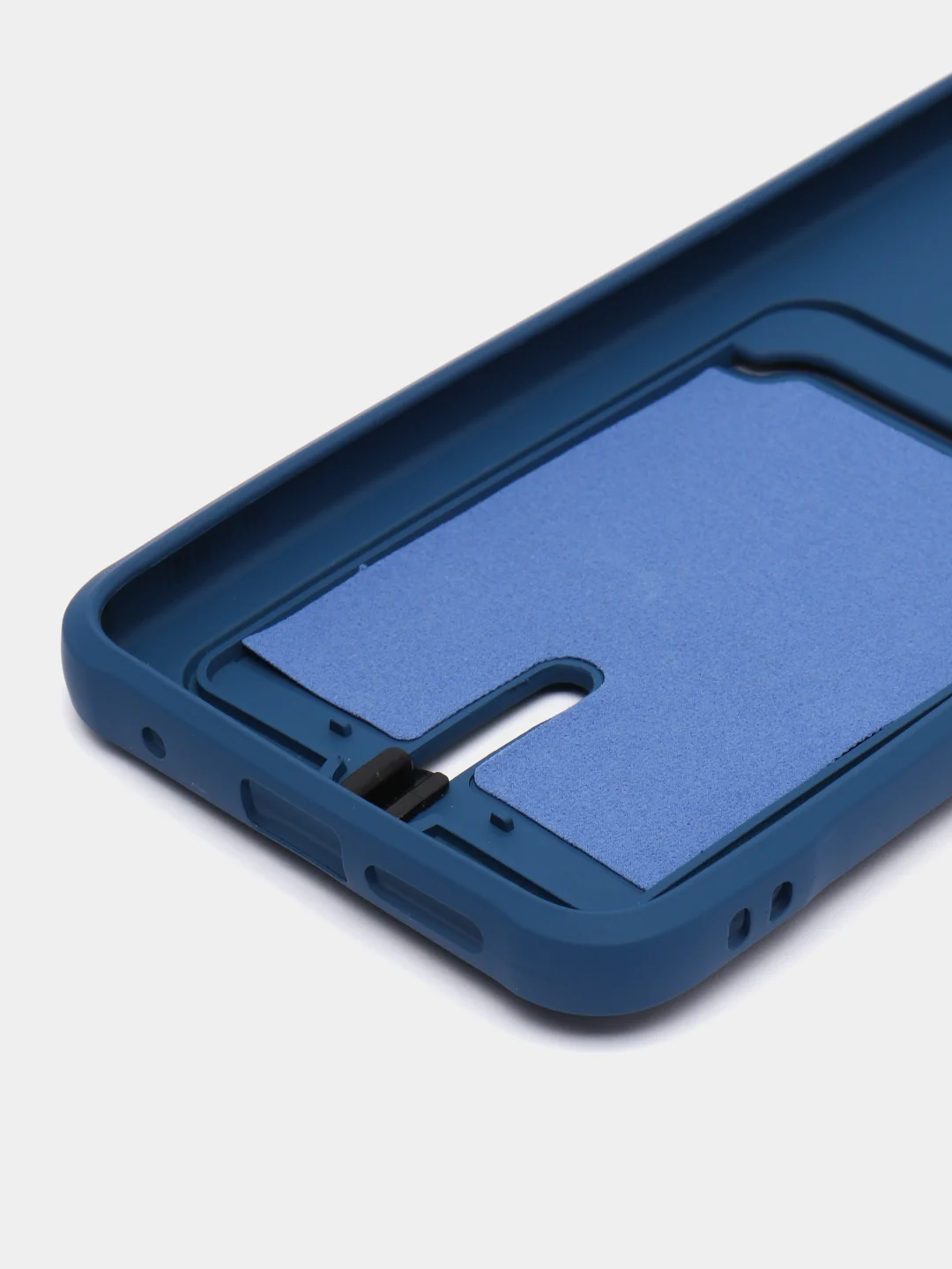 Синий чехол Xiaomi Redmi Note 11 4G, Redmi Note 11S  Редми Нот 11 / Нот 11С с карманом для карты