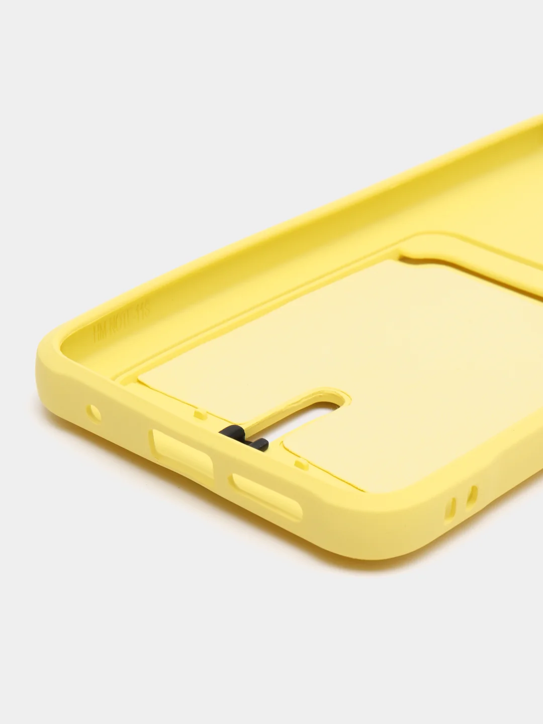 Желтый чехол Xiaomi Redmi Note 11 4G, Redmi Note 11S  Редми Нот 11 / Нот 11С с карманом для карты