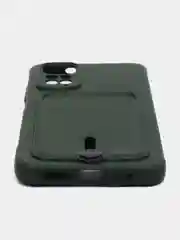 Зеленый чехол Xiaomi Redmi Note 11 4G, Redmi Note 11S  Редми Нот 11 / Нот 11С с карманом для карты