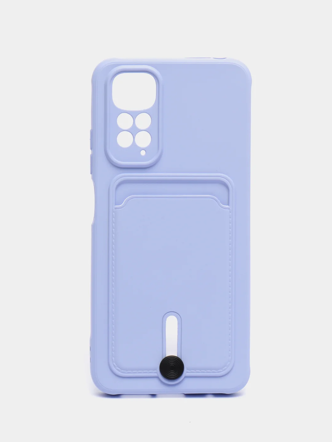 Лавандовый чехол Xiaomi Redmi Note 11 4G, Redmi Note 11S  Редми Нот 11 / Нот 11С с карманом для карты