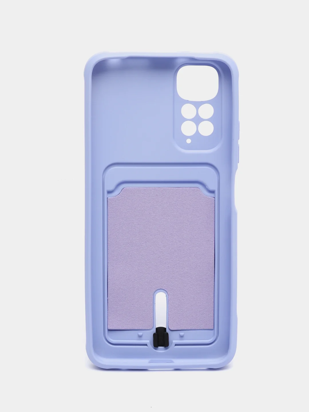 Лавандовый чехол Xiaomi Redmi Note 11 4G, Redmi Note 11S  Редми Нот 11 / Нот 11С с карманом для карты