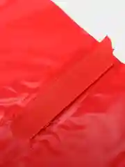 Бордовый новогодний пакет (мешочек) для подарка Дед Мороз, Санта с ленточкой, Новый год