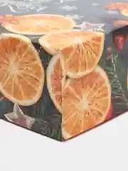 Оранжевый коробка подарочная новогодняя