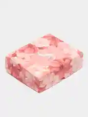 Кораллово-розовый коробка подарочная новогодняя