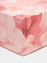 Кораллово-розовый коробка подарочная новогодняя