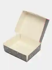 Серый коробка подарочная новогодняя