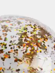 Золотой мяч пляжный с блестками, d=51 см, от 3 лет