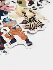 Желтый набор стикеров по мотивам аниме "Naruto" (Наруто), 50 штук