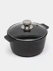 Золотой кастрюля ALTEI Granit Perfection, с крышкой, антипригарное покрытие, 3 л / 5 л