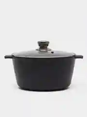 Белый кастрюля ALTEI Granit Perfection, с крышкой, антипригарное покрытие, 3 л / 5 л