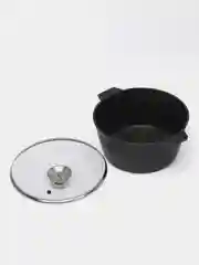 Белый кастрюля ALTEI Granit Perfection, с крышкой, антипригарное покрытие, 3 л / 5 л