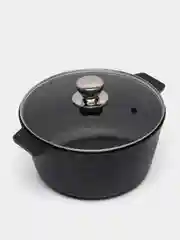 Белый кастрюля ALTEI Granit Perfection, с крышкой, антипригарное покрытие, 3 л / 5 л