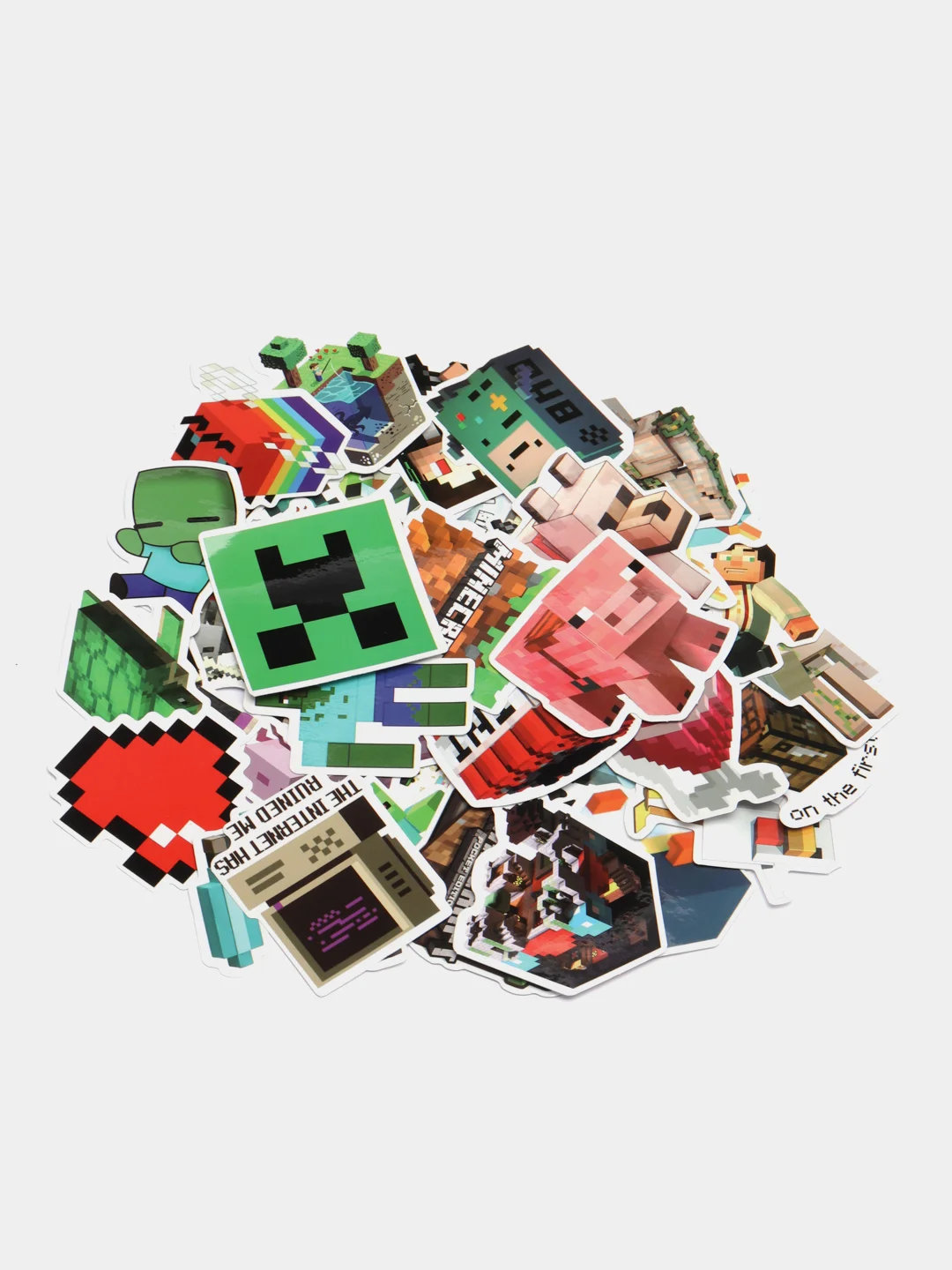 Бронзовый стикерпак c Minecraft (Майнкрафт), набор из 50 наклеек