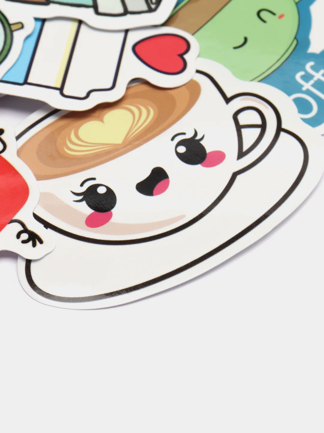 Набор стикеров "Кофе" (Coffee), 50 штук