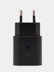 Белый сетевое зарядное устройство для Samsung 25W USB-C Fast Charger, быстрая зарядка, type-c