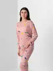 Коралловый женская пижама с брюками