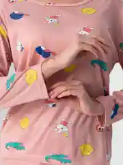 Коралловый женская пижама с брюками