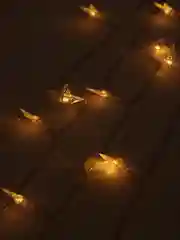 Лимонный гирлянда светодиодная новогодняя "Звезда" на батарейках или 220В
