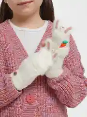Белый митенки перчатки
