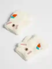 Белый митенки перчатки