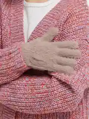 Детские перчатки плюшевые, бархатные