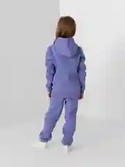 Сиреневый костюм спортивный детский, утепленный на флисе