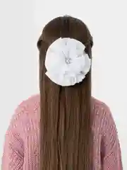 Белый бант для волос, белый, для девочки, 1 штука
