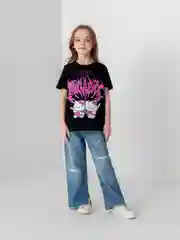 Футболка детская Hello Kitty светящаяся в темноте