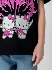 Футболка детская Hello Kitty светящаяся в темноте