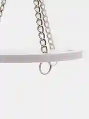 Белый качели для грызунов на цепочках
