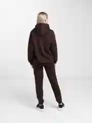 Шоколадный спортивный женский костюм, на флисе