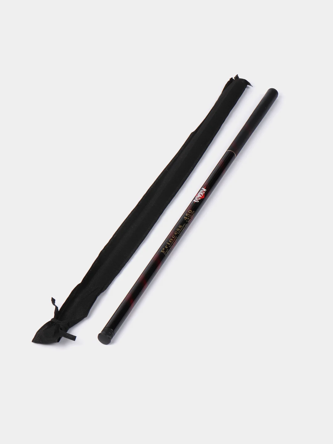 Черный удочка маховая без колец, укороченная, Mikado