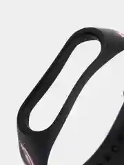 Черный ремешок для Xiaomi mi band 7 / 6 / 5 / 4 / 3 / NFC супергерои комикс браслет с принтом