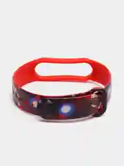 Багровый ремешок для Xiaomi mi band 7 / 6 / 5 / 4 / 3 / NFC супергерои комикс браслет с принтом