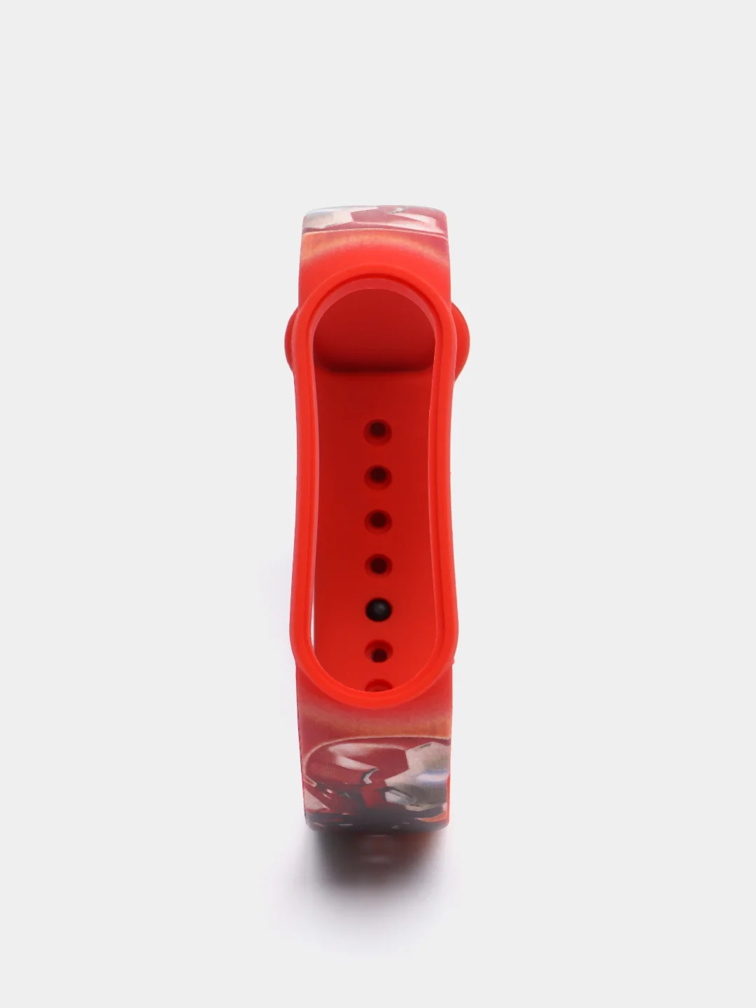 Багровый ремешок для Xiaomi mi band 7 / 6 / 5 / 4 / 3 / NFC супергерои комикс браслет с принтом