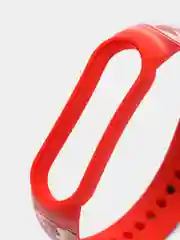 Багровый ремешок для Xiaomi mi band 7 / 6 / 5 / 4 / 3 / NFC супергерои комикс браслет с принтом