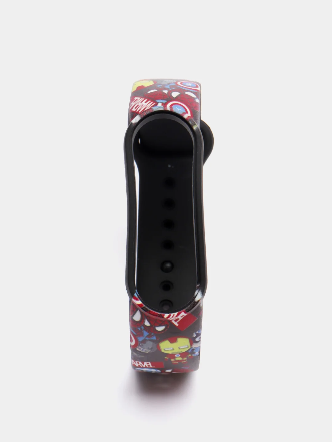 Красный ремешок для Xiaomi mi band 7 / 6 / 5 / 4 / 3 / NFC супергерои комикс браслет с принтом