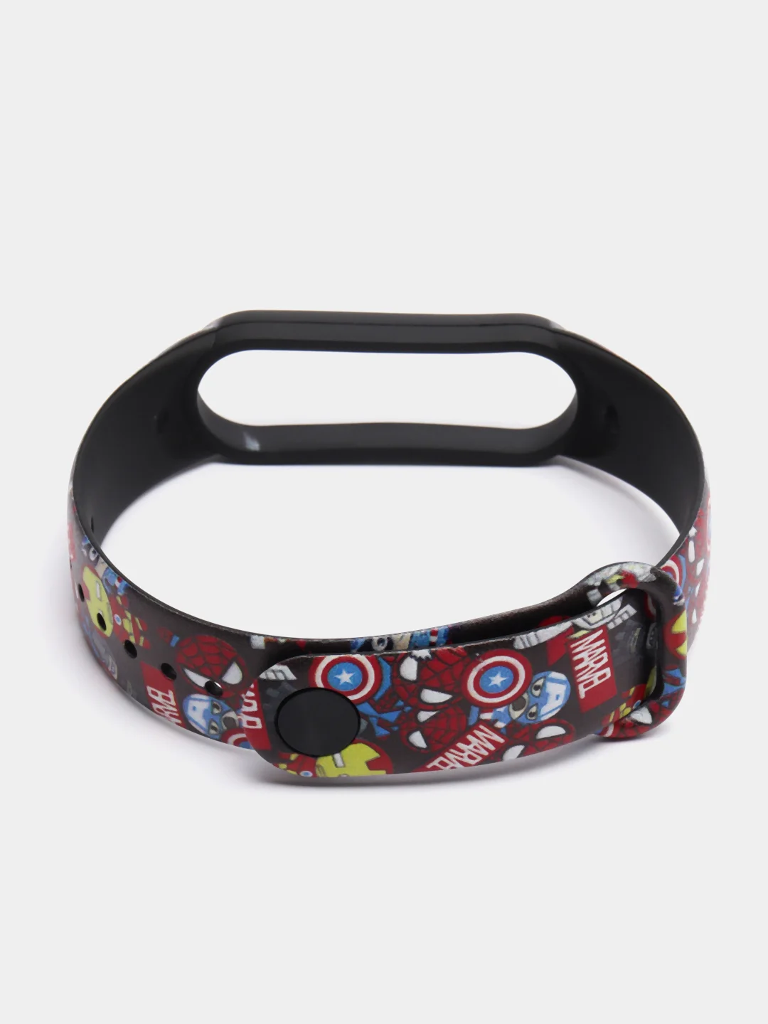 Красный ремешок для Xiaomi mi band 7 / 6 / 5 / 4 / 3 / NFC супергерои комикс браслет с принтом