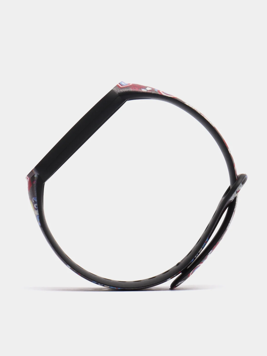 Красный ремешок для Xiaomi mi band 7 / 6 / 5 / 4 / 3 / NFC супергерои комикс браслет с принтом