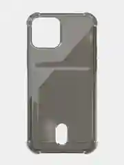 Серый чехол для iPhone X, XS, XR, 11, 12, 13, 14 Pro Max/mini, с карманом для карт, силиконовый