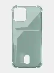 Зеленый чехол для iPhone X, XS, XR, 11, 12, 13, 14 Pro Max/mini, с карманом для карт, силиконовый
