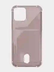 Розовый чехол для iPhone X, XS, XR, 11, 12, 13, 14 Pro Max/mini, с карманом для карт, силиконовый