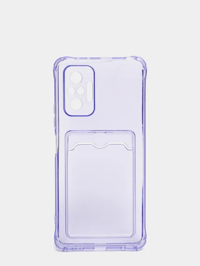 Белый чехол XIAOMI Redmi Note 10 Pro с карманом для пластиковой карты